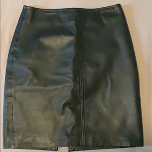 Black leather H&M skirt